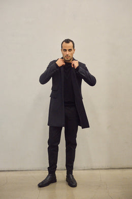 Black Cashmere Short Coat