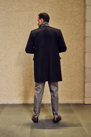 Dark Grey Cashmere Short Coat