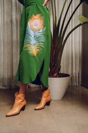Green Feather Dress