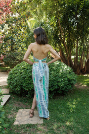 Green Tie Die Tropical Set