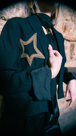 Gold Star Cropped Jacket