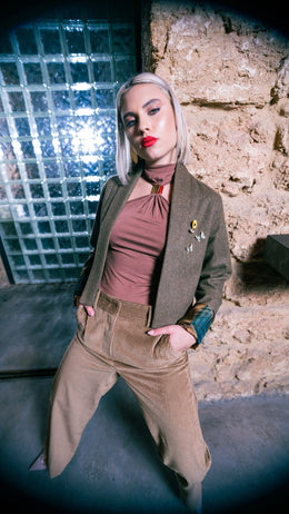 Sunflower Cropped Jacket