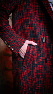 Red Double-Breasted Coat