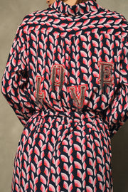 Love Red Rhea Shirt Dress