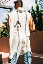 Off-white Sleeveless Hoodie