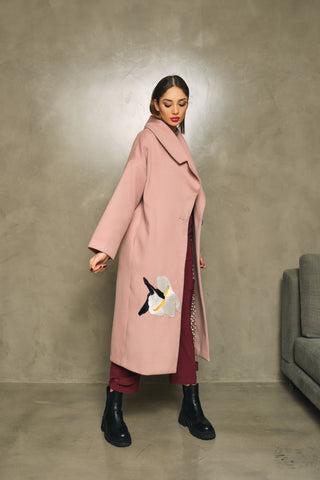 PINK LILY OVERSIZED COAT