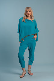 Lagoon Jogger Set with Beaded Border