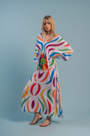 Rainbow Sunflower Kaftan