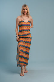 The Sunset Crochet Dress
