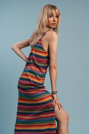 The Tribal Rainbow Crochet Dress