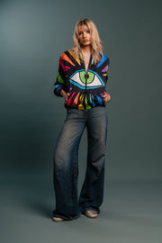 The Eye of Freedom Custom Print Bomber