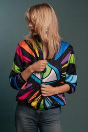 The Eye of Freedom Custom Print Bomber