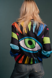 The Eye of Freedom Custom Print Bomber
