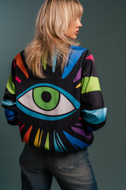 The Eye of Freedom Custom Print Bomber