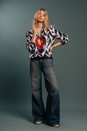 The Identity Custom Print Bomber