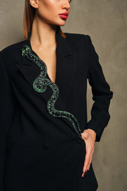 Snake Blazer Black
