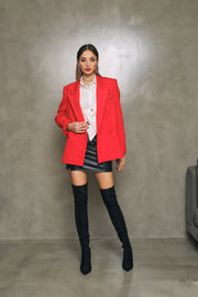 The Red Chasmere Poppy Blazer