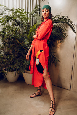 Orange Toucan Dress