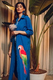 Blue Parrot Dress