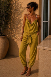 KAKI DRAPE TOP