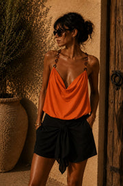 ORANGE AMBER RING TOP