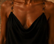 BLACK DRAPE TOP