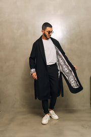 Black Mushroom Reversible Coat