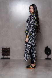 Black and White Marrakesh Kimono
