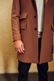 Camel Cashmere Short Coat