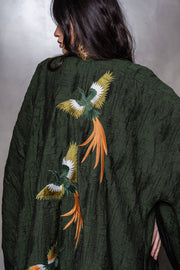 Green Birds Kimono