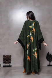 Green Birds Kimono