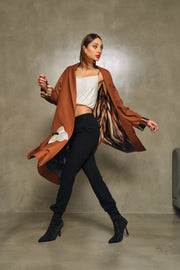 The Lilly Reversible Coat in Camel