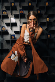 The Lilly Reversible Coat in Camel