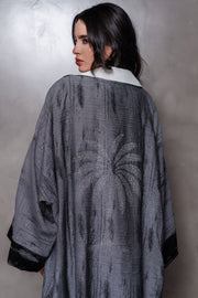 The Grey Palm Kimono